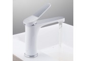 Смеситель для раковины F1045 хром белый Frap