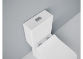 Унитаз монолит SM9608, тонкое сиденье с гофрой и подводкой Eva Gold