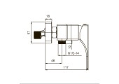 Смеситель для душа KB-30010-01 хром Koer