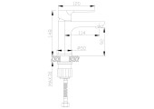 Смеситель для умывальника Missouri 001 короткий Ø35, черный Mixxus