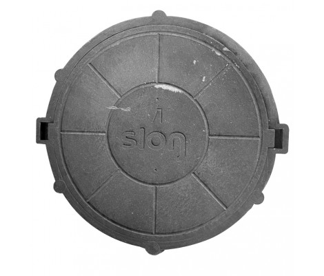 Люк тяжелый 3 т Л круглый SLON (ДН770/ДВ600/В110) ЧЕРНЫЙ