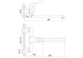Смеситель для ванны NHB 181 Zerix