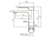 Смеситель для умывальника KB-10009-01 хром Koer