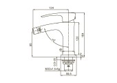 Смеситель для биде KB-20007-05 черный Koer