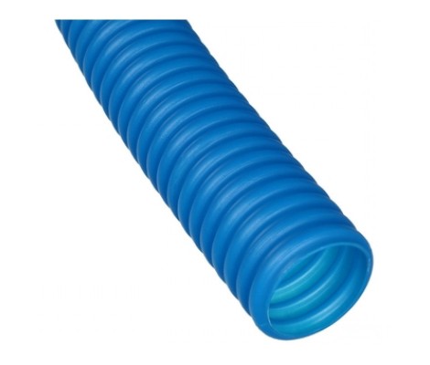 Труба гофрированная CorrugatedPipe 16 мм синяя Dn 25 мм 50 м Heisskraft