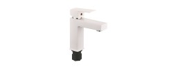Смеситель д/умывальника PLAMIX KUBUS-001 SET White (с подводкой) 