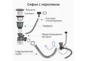 Мойка из нержавеющей стали, черный KN505008 Dikalan
