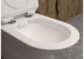 Унитаз-компакт A2802, безободковый, сиденье тонкое ДП, крепления Eva Gold