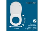 Сиденье для унитаза дюропласт Римини Santek