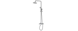 Душевая система Sofia White/Chrome-009-J Ø40 Mixxus Premium