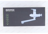 Смеситель для ванны длинный излив, шаровый, из АБС пластика белый Brimix