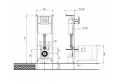 Инсталляция с унитазом НЕО кнопка черная, сиденье микролифт 1WH501776 Santek