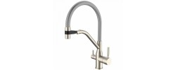 Смеситель д/кухни MIXXUS PREMIUM GRAVITY 021 SS COLOR REFL.GREY Ø35 (8 шт/ящ)