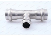Тройник пресс 22х15х22 из нержавеющей стали ZTI.531.221522 TIM