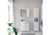 Зеркальный шкаф Июнь 60 П 1/дв, белый San Star