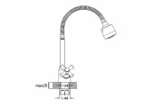 Смеситель для кухни TLH 722 Reflector Zerix