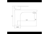 Смеситель для раковины оружейная сталь F10806-9 Frap