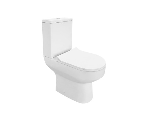 Унитаз-компакт Columbia Rimless RD-8602 с сиденьем полипропилен, белый HN Redo
