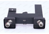 Смеситель д/ванны нерж/сталь ZERIX KUB-008 (EURO) BLACK 12 шт/ящ