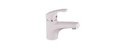 Смеситель д/умывальника PLAMIX FIDEL-001 SET White (с подводкой)