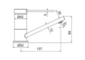 Смеситель для раковины F4567-6 хром черный Frap