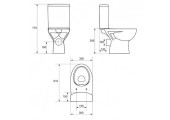 Унитаз-компакт Parva New Clean On Cersanit