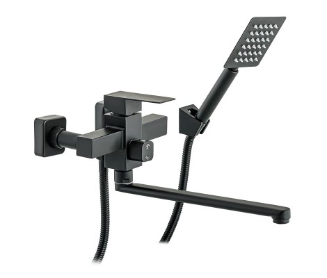 Смеситель для ванны KUB 006 Euro черный Ø40 нержавеющая сталь Mixxus