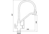 Смеситель для кухни G4318 с фильтром Gappo