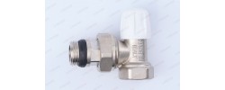 Кран радиаторный ICMA нижний угловой 805 + 940 (антипротечка) 1/2