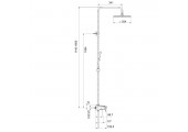 Душевая система G2495-5 хром черный Gappo