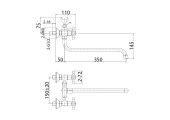 Смеситель для ванны 143 длинный G-Ferro