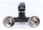 Смеситель для ванны Afina-009 короткий, без шланга и лейки черный Plamix