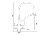 Смеситель для кухни G4348 с подключением фильтра Gappo