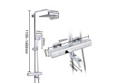Душевая система G2491 хром Gappo