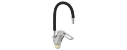 Смеситель д/кухни AKSA FAM-04-01-REFL.BLACK Ø40 BLACK  (10 шт/ящ)