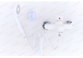 Смеситель д/ванны PLAMIX CEZAR-009 EURO SET WHITE (с шлангом, лейкой и кронштейном) (20 шт/ящ)