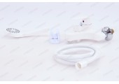 Смеситель д/ванны PLAMIX CEZAR-009 EURO SET WHITE (с шлангом, лейкой и кронштейном) (20 шт/ящ)