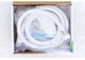 Смеситель д/ванны PLAMIX CEZAR-009 EURO SET WHITE (с шлангом, лейкой и кронштейном) (20 шт/ящ)