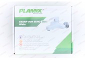 Смеситель д/ванны PLAMIX CEZAR-009 EURO SET WHITE (с шлангом, лейкой и кронштейном) (20 шт/ящ)