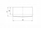 Заглушка для ревизии внутренняя 430/0,5 мм Ø125 f1305 Ferrum