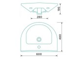 Умывальник W101 Home de luxe с болтами крепления Gesso 