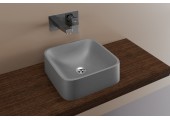 Умывальник Formastone Квадро 35 G503 искристый серый Fosto