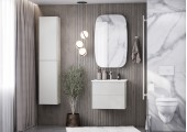 Зеркальный шкаф 60, Сохо 60 Графит правый Aquaton