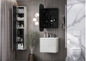 Зеркальный шкаф 60, Сохо 60 Графит правый Aquaton