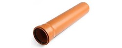Труба канализационная 160* 0,5м  4,0 мм рыжая Euro Plast