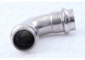 Угол пресс 90°х22 из нержавеющей стали двухраструбный ZTI.551.002222 TIM