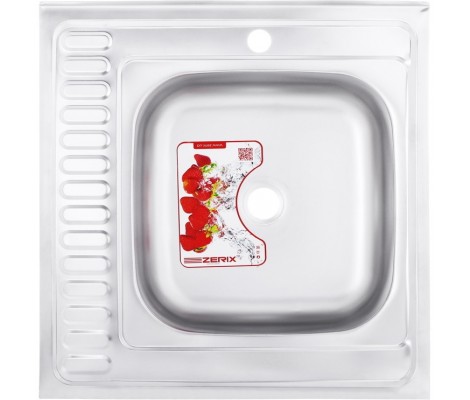 Мойка накладная Z6060R-06-160P polish Zerix