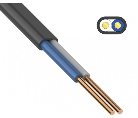 Кабель ВВГ-П 2х2,5 (нг-LS) (100м) ЭНЕРГОМИР