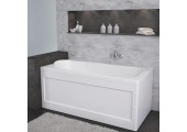 Ванна акриловая West 120*70 с каркасом и панелью 36-38 Aquanet