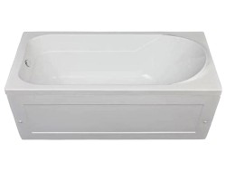 Ванна акриловая West 130*70 с каркасом и панелью 36-38 Aquanet 